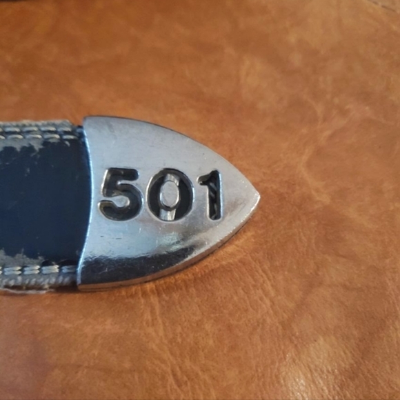 MYSTERIOUS ANTIQUE LEVI'S BAY STRAUSS BELT MENS SIZE SMALL - Picture 11 of 13